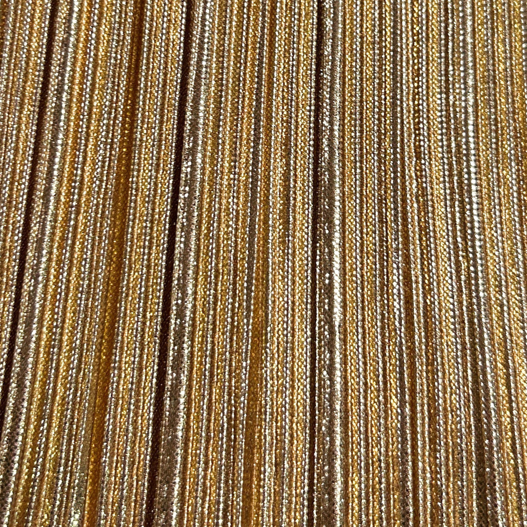 MICROFIBRA LAMÉ PLISADA CON LUREX METALIZADA
