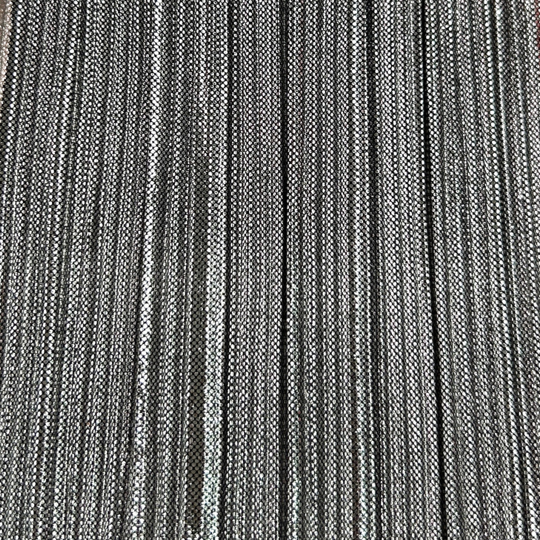 MICROFIBRA LAMÉ PLISADA CON LUREX METALIZADA